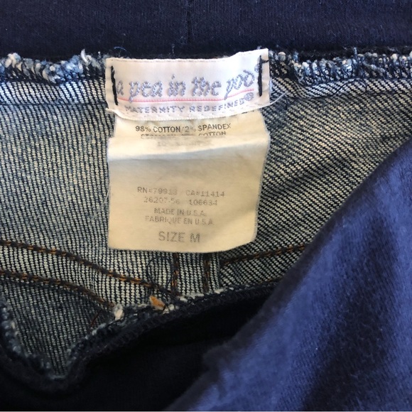 7 for all Mankind A Pea In The Pod Maternity Bootcut Jeans Size M Made in USA - Picture 8 of 8